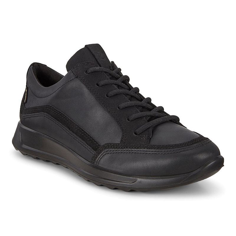 Women Ecco Flexure Runner W - Gore-Tex Black - India AUONST362